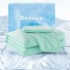 imageBedsure Cooling Comforter King Size Cooling Blankets for Hot Sleepers QMaxampgt042 Breathable Cooling Blanket for Night Sweats AllSeason Lightweight Comforter 104quotx90quot WhiteGreen