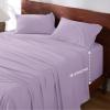 imageBedsure Deep Pocket Queen Sheets Set  Fits Mattresses Up to 21 Inches Thick  4 Piece GentleSoft Bed Sheets Moisture Wicking Soft ampamp Cooling Bedsheet ampamp Pillowcases Easy ampamp Secure Fit Light Grey06  Light Purple