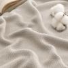 imageBedsure GentleSoft 100 Cotton Blanket Queen Size for Bed  Breathable and Lightweight Soft Cozy Textured Herringbone Woven Blanket for Summer Linen Beige 90x90 inches01  Linen Beige