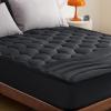imageBedsure Twin XL Mattress Pad  Soft Mattress Topper for College Dorm Room Essentials Extra Long Twin Quilted Fitted Bed Cover Protector with 821 Inches Deep Pocket Washable White 39x80 InchesBlack