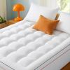 imageBedsure Twin XL Mattress Topper Dorm Bedding  Extra Thick Mattress Pad Cover with Deep Pocket Plush Soft PillowTop Bed Topper for Back Pain Relief Overfilled with Down Alternative Filling WhiteWhite