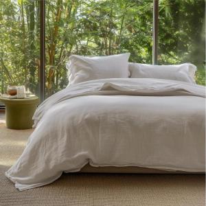 imageBedsure 100 Muslin Cotton Duvet Cover Queen Size  UltraSoft Breathable ampamp Lightweight  Linen Like Gauze Comforter Cover Set with Button Closure and Corner Ties Olive Green Queen 90quotx90quot09  Cooling Muslin  Linen No Comforter