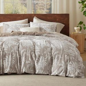 imageBedsure 100 Muslin Cotton Duvet Cover Queen Size  UltraSoft Breathable ampamp Lightweight  Linen Like Gauze Comforter Cover Set with Button Closure and Corner Ties Olive Green Queen 90quotx90quot09 Camel No Comforter