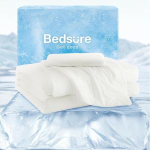 imageBedsure Cooling Comforter King Size Cooling Blankets for Hot Sleepers QMaxampgt042 Breathable Cooling Blanket for Night Sweats AllSeason Lightweight Comforter 104quotx90quot WhiteWhite