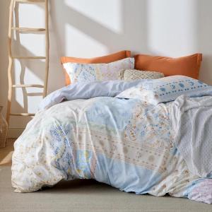 imageBedsure Duvet Cover Queen Size  Reversible Green Queen Duvet Cover Set with Zipper Closure 3 Pieces Floral Patterned Bedding Set with 8 Corner Ties and 2 Pillow Shams03  Winter Sky No Comforter