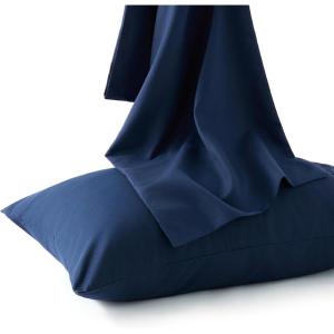 imageBedsure Queen Pillow Cases Set of 2  Dark Grey Double Brushed Microfiber Pillowcases 2 Pack Super Soft Cooling Pillow Case Covers with Envelope Closure Wrinkle Fade and Stain Resistant 20x3011  Navy