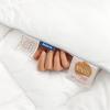 imageBedsure Feather Down Comforter Queen Size Ultra Soft Cotton Blend Fabric Luxurious Fluffy Hotel Duvet Insert with Storage Bag ampamp 8 Corner Tabs 90x90 Inches WhiteWhite
