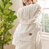 imageBedsur Fleece Blankets Queen Size for Bed  GentleSoft Warm Cozy Soft ampamp Thick Blanket for Winter Heavy 500Gsm AntiStatic Design Ideal for Couch ampamp Sofa Linen 90x90 InchCream