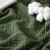 imageBedsure 100 Cotton Blanket Queen Size for Bed  Cozy Soft Lightweight and Breathable Basket Waffle Weave Blanket for Summer Home Decor Gift for Women Olive Green 90x90 inches01  Olive Green