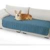 imageBedsure 100 Waterproof Couch Cover for Dogs Washable  Non Slip Waterproof Dog Blanket for Couch Sofa Lightweight Furniture Protector Durable for Pet Cat Puppy with NonSlip Bottom Grey 30x70INCopen Blue