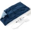 imageBedsure Back Heating Pad for Neck and Shoulders Weighted Heated Pad with Vibration FSA Eligible Items Birthday Gifts for Women Men Mom Men Auto Shut Off 63lbs 20quot x 24quot Dark Grey01  Navy Blue
