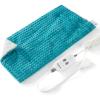imageBedsure Back Heating Pad for Neck and Shoulders Weighted Heated Pad with Vibration FSA Eligible Items Birthday Gifts for Women Men Mom Men Auto Shut Off 63lbs 20quot x 24quot Dark Grey01  Teal