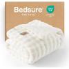 imageBedsure Bubble Sherpa Throw Blanket for Couch  Fuzzy Fleece Thick Warm Blanket for Winter GentleSoft Cozy Plush Throw Gift for Women Room Decor White 50x60 Inches01  White