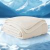imageBedsure Cooling Blankets for Hot Sleepers  Cold and Lightweight Gift for Night Sweats Summer Blanket Full Size Ice Cooled Breathable Comforter for Bed and Couch Grey 80x90 InchesLinen