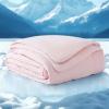 imageBedsure Cooling Blankets for Hot Sleepers  Cold and Lightweight Gift for Night Sweats Summer Blanket Full Size Ice Cooled Breathable Comforter for Bed and Couch Grey 80x90 InchesPink