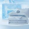 imageBedsure Cooling Comforters Queen Size Set 4 Pieces Grey Cooling Blanket for Hot Sleepers DoubleSided Cool Tech Queen Bedding Set with Breathable Lightweight Comforter Sheet ampamp Pillowcases02  Blue