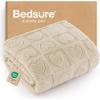 imageBedsure Dog Blanket for Small Dogs Washable  Fluffy Fuzzy Puppy Cat Blanket with Premium 300GSM Coral Fleece Soft for Pet Kitten Doggy Green 25x35INWhite Heart