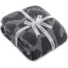 imageBedsure Fall Throw Blanket for Couch  Super Soft Cozy ampamp Warm Knit Checkered Blanket Breathable Lightweight ampamp Fluffy for Bed ampamp Sofa Gentlesoft Black 50x60 Inches03  Leopard Black