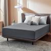 imageBedsure Fitted Sheet Queen Size Only  Brushed Microfiber Bed Sheets Ultra Soft ampamp Breathable Fade Resistant ampamp Easy Care Grey 60x8016 Inches 1 Piece01  Grey
