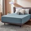 imageBedsure Fitted Sheet Queen Size Only  Brushed Microfiber Bed Sheets Ultra Soft ampamp Breathable Fade Resistant ampamp Easy Care Grey 60x8016 Inches 1 Piece10  Grey Blue