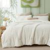 imageBedsure Fluffy Comforter Set Queen  Super Soft Faux Fur Bed Set Cream White All Seasons Warm Plush Fleece Bedding 3 Pieces 1 Shaggy Fuzzy Queen Size Comforter with 2 Pillowcases01  Cream White