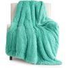 imageBedsure GentleSoft Fluffy Sherpa Fleece Faux Fur Blankets Queen Size for Bed Bedroom Decor Winter Thick Warm Full Queen Blankets Fuzzy Plush Soft Heavy Mink Tie Dye Grey Bedding Cozy Gifts 90x9023 Aruba Blue