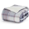 imageBedsure Gentlesoft Fleece Sherpa Throw Blanket for Couch Soft Gingham Bedding Thick Warm Blanket for Winter Cozy Gifts for Teen Girls Boys Kids Women Men Cute Plaid Decor for Home 50quotx60quot BrownPlaidclassic Grey