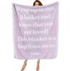 imageBedsure Get Well Gifts for Women  Thinking of You Gifts Purple Throw Blanket After Surgery with Inspirational Words Healing Sympathy Hug Soft Blanket for Cancer Care Elderly ampamp Adults 50x60 Inch