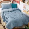 imageBedsure King Size Comforter Set Reversible Grey Soft Prewashed Bedding for All Seasons 3 Pieces Warm Down Alternative Bed Set 1 Lightweight Comforter 104quotx90quot and 2 Pillowcases 20quotx36quot01  Mineral BlueSky