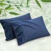 imageBedsure King Size Pillow Cases Set of 2 Cooling Pillow Cases King Rayon Derived from Bamboo Red Pillowcases Breathable ampamp Silky Soft Cool Bedding Pillow Covers with Envelope Closure 20x36 Inches03  Navy