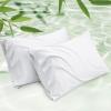 imageBedsure King Size Pillow Cases Set of 2 Cooling Pillow Cases King Rayon Derived from Bamboo Red Pillowcases Breathable ampamp Silky Soft Cool Bedding Pillow Covers with Envelope Closure 20x36 Inches02  White