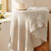 imageBedsure Oatmeal Throw Blankets for Couch  Decorative Waffle Woven Throw Gifts with Tassels Soft and Lightweight Farmhouse Blankets for Couch and Sofa 50x60 Inches02  Beige