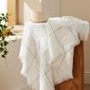 imageBedsure Oatmeal Throw Blankets for Couch  Decorative Waffle Woven Throw Gifts with Tassels Soft and Lightweight Farmhouse Blankets for Couch and Sofa 50x60 Inches01  Cream