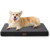 imageBedsure Orthopedic Dog Bed Large Sized Dog  Memory Foam Pet Mattress with Removable Washable Cover and Egg Crate Foam Thick Flat Suitable for Pet Up to 65 lbs 36x27x35 Inches GreyBlack