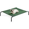 imageBedsure Outdoor Elevated Dog Bed Large Sized Dog Portable Indoor ampamp Outdoor Cooling Raised Cot Pet Hammock Bed with SkidResistant Feet Frame with Breathable Mesh Deep Sea Blue 49 inchesGreen