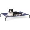 imageBedsure Outdoor Elevated Dog Bed Large Sized Dog Portable Indoor ampamp Outdoor Cooling Raised Cot Pet Hammock Bed with SkidResistant Feet Frame with Breathable Mesh Deep Sea Blue 49 inchesDeep Sea Blue