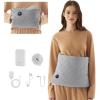 imageBedsure Portable Heating Pad Hand Warmers  Taffeta Cordless Electric Pad as Gifts for Women Men Mom with 10000mAh Power Bank 2in1 Travel Handwarmers Pouch with 6 Heating Levels 125quotx19quot Grey01  Taffeta Grey