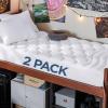 imageBedsure Twin XL Mattress Pad 2 Pack  Soft Mattress Topper for College Dorm Essentials Extra Long Twin Bed Protector Cover with 821 Inches Deep Pocket White 2 Pack 39x80 Inches