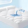 imageBedsure Waterproof Mattress Protector Queen  Noiseless Soft Fluffy Queen Size Mattress Pad Washable Quilted Cooling Topper with 821 Inches Deep Pocket Breathable Bed Cover WhiteQueen