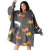 imageBedsure Wearable Blanket Hoodie Birthday Gifts for Girlfriend  Shaggy Sherpa Checkered Blanket Hoodie for Women Adults Men Warm Hooded Sweatshirt Chessboard PatternGrey