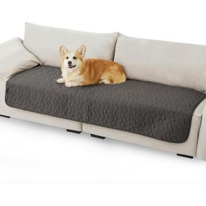 imageBedsure 100 Waterproof Couch Cover for Dogs Washable  Non Slip Waterproof Dog Blanket for Couch Sofa Lightweight Furniture Protector Durable for Pet Cat Puppy with NonSlip Bottom Grey 30x70INVolcanic Ash