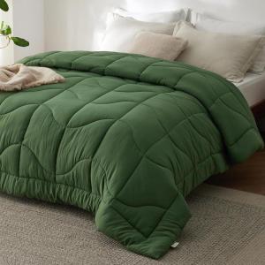 imageBedsure Comforters Queen Size  Down Alternative Comforter for All Season UltraSoft Prewashed Duvet with 4 Tabs Lightweight ampamp Warm Bedding  Machine Washable Linen Queen 88x88 InchesOlive Green