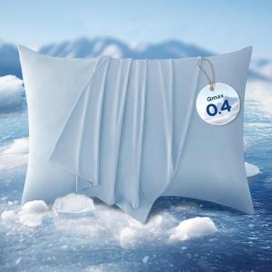 imageBedsure Cooling Pillow Cases Standard Size Set of 2 Cool Pillowcases for Hot Sleepers and Night Sweats Silky Soft ampamp Breathable Cold Pillow Covers with Hidden Zipper Green 20x26 InchesBlue
