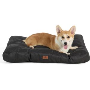 imageBedsure Dog Bed Medium Size Dogs  Washable Pet Bed Mattress with Oxford Fabric Water Resistant Flat Pet Pillow Cushion for Medium Dog Crate 30x20x4 GreyBlack