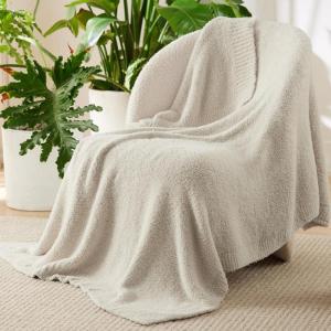 imageBedsure Fall Throw Blanket for Couch  Super Soft Cozy ampamp Warm Knit Checkered Blanket Breathable Lightweight ampamp Fluffy for Bed ampamp Sofa Gentlesoft Black 50x60 Inches02  Beige