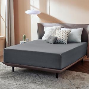 imageBedsure Fitted Sheet Queen Size Only  Brushed Microfiber Bed Sheets Ultra Soft ampamp Breathable Fade Resistant ampamp Easy Care Grey 60x8016 Inches 1 Piece01  Grey