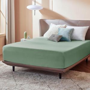 imageBedsure Fitted Sheet Queen Size Only  Brushed Microfiber Bed Sheets Ultra Soft ampamp Breathable Fade Resistant ampamp Easy Care Grey 60x8016 Inches 1 Piece11  Sage Green
