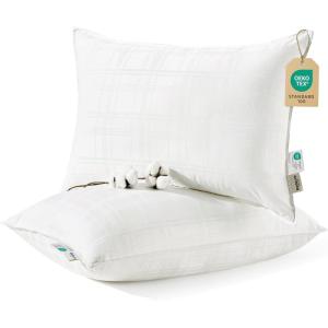 imageBedsure Fluffy Bed Pillows for Sleeping  Luxury King Size Pillows 2 Pack with 100 Cotton Breathable Cover Soft ampamp Supportive Hotel Quality Filling for Side Stomach Back SleeperQueen