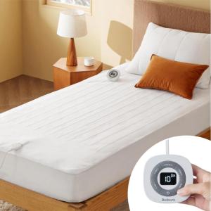 imageBedsure Heated Mattress Pad Full Size  Electric Mattress Pad with Single Controller and 10 Heat Settings Fast Heating Electric Bed Warmer with 12 Hour Timer ampamp Auto Shut Off Full 54quotx75quotFull