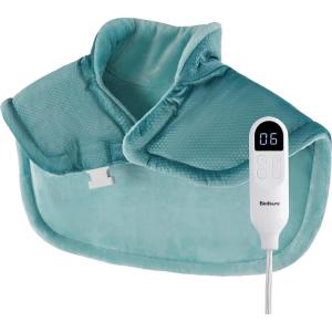 imageBedsure Heating Pad for Neck and Shoulders and Back  Birthday Gifts for Women Men Mom Mens FSA Eligible Items Electric Heated Pad for Full Body ETL Certified Extra Large 24quotx33quot Teal01  Teal